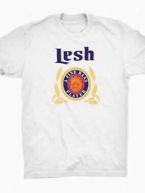 Phil Lesh "Lesh" Parody Beer Logo T-Shirt | Grateful Dead Bass Legend |